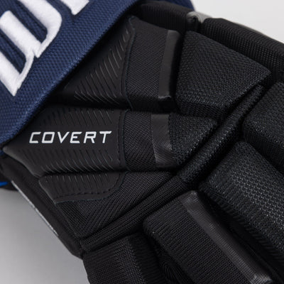 Warrior QR6 Pro Stock Senior Hockey Glove - Toronto Maple Leafs Black - TheHockeyShop.com