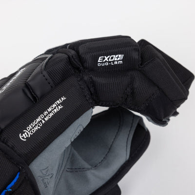 Warrior QR6 Pro Stock Senior Hockey Glove - Toronto Maple Leafs Black - TheHockeyShop.com