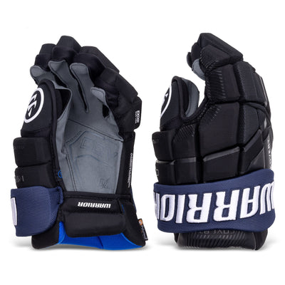 Warrior QR6 Pro Stock Senior Hockey Glove - Toronto Maple Leafs Black - TheHockeyShop.com