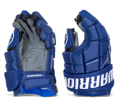 Warrior QR6 Pro Stock Senior Hockey Glove - Vancouver Canucks Royal - TheHockeyShop.com