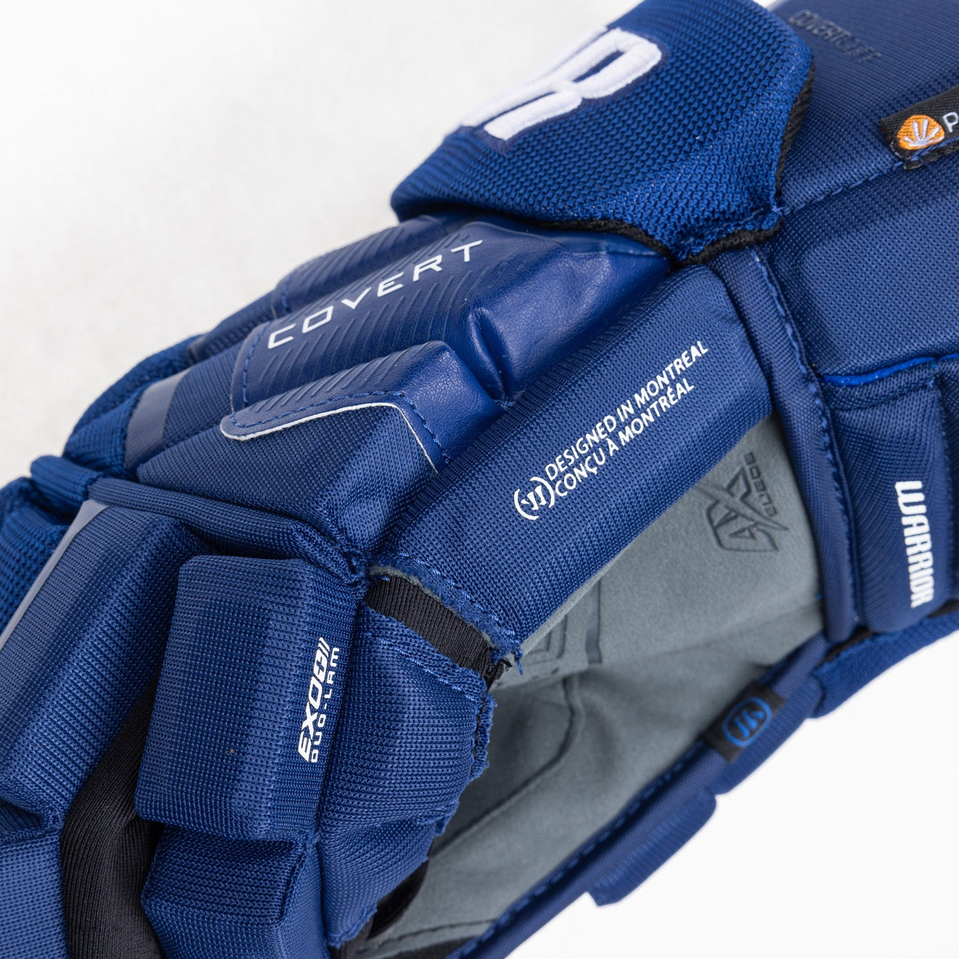 Warrior QR6 Pro Stock Senior Hockey Glove - Vancouver Canucks Royal - TheHockeyShop.com