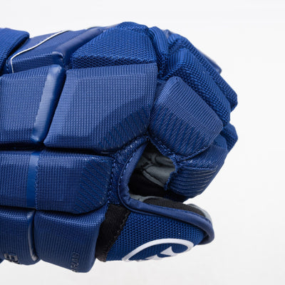 Warrior QR6 Pro Stock Senior Hockey Glove - Vancouver Canucks Royal - TheHockeyShop.com
