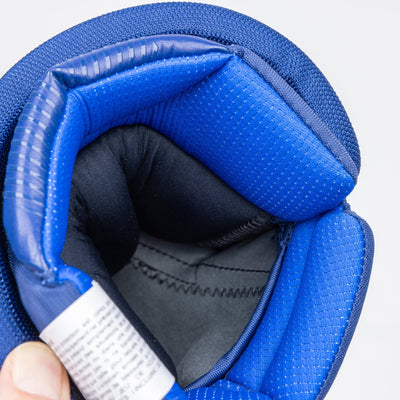 Warrior QR6 Pro Stock Senior Hockey Glove - Vancouver Canucks Royal - TheHockeyShop.com