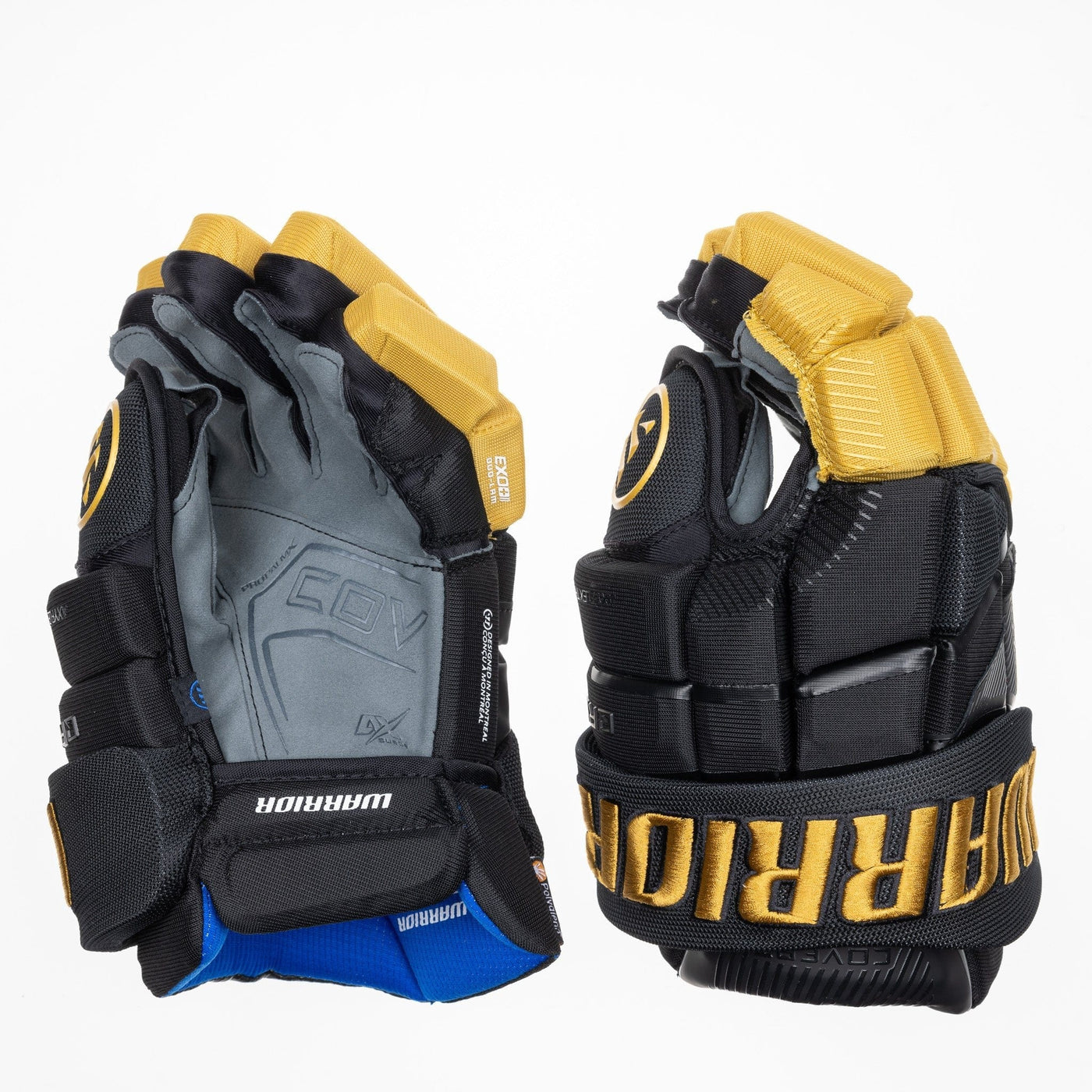 Warrior QR6 Pro Stock Senior Hockey Glove - Vegas Golden Knights Black - TheHockeyShop.com