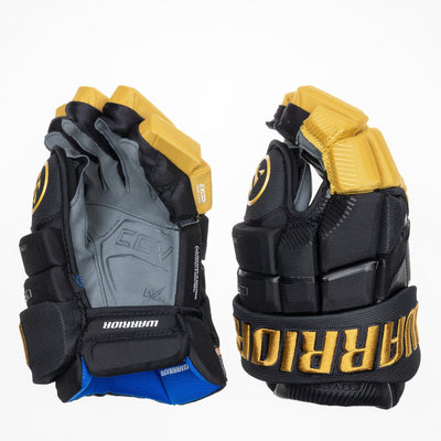 Warrior QR6 Pro Stock Senior Hockey Glove - Vegas Golden Knights Black - TheHockeyShop.com