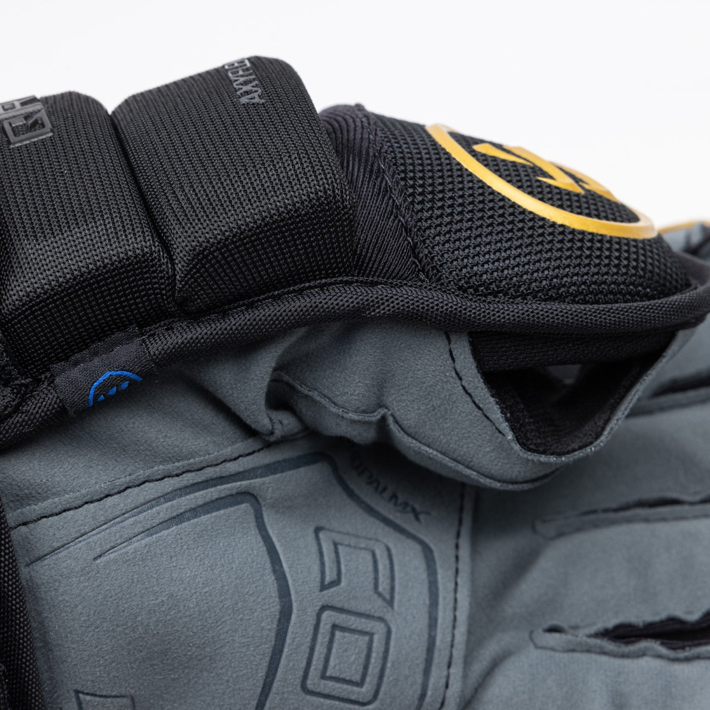 Warrior QR6 Pro Stock Senior Hockey Glove - Vegas Golden Knights Black - TheHockeyShop.com