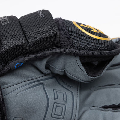 Warrior QR6 Pro Stock Senior Hockey Glove - Vegas Golden Knights Black - TheHockeyShop.com