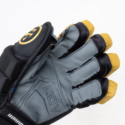 Warrior QR6 Pro Stock Senior Hockey Glove - Vegas Golden Knights Black - TheHockeyShop.com