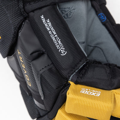 Warrior QR6 Pro Stock Senior Hockey Glove - Vegas Golden Knights Black - TheHockeyShop.com