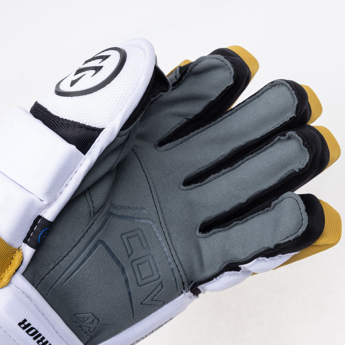 Warrior QR6 Pro Stock Senior Hockey Glove - Vegas Golden Knights White - TheHockeyShop.com