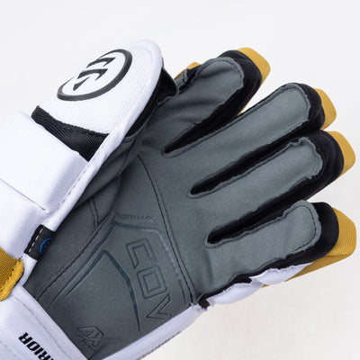 Warrior QR6 Pro Stock Senior Hockey Glove - Vegas Golden Knights White - TheHockeyShop.com