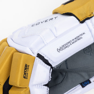 Warrior QR6 Pro Stock Senior Hockey Glove - Vegas Golden Knights White - TheHockeyShop.com