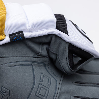Warrior QR6 Pro Stock Senior Hockey Glove - Vegas Golden Knights White - TheHockeyShop.com