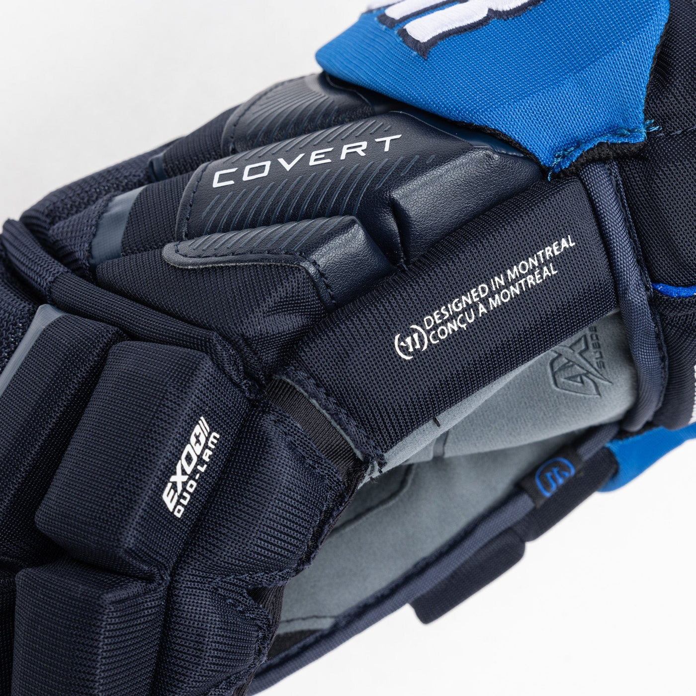 Warrior QR6 Pro Stock Senior Hockey Glove - Winnipeg Jets Navy - TheHockeyShop.com