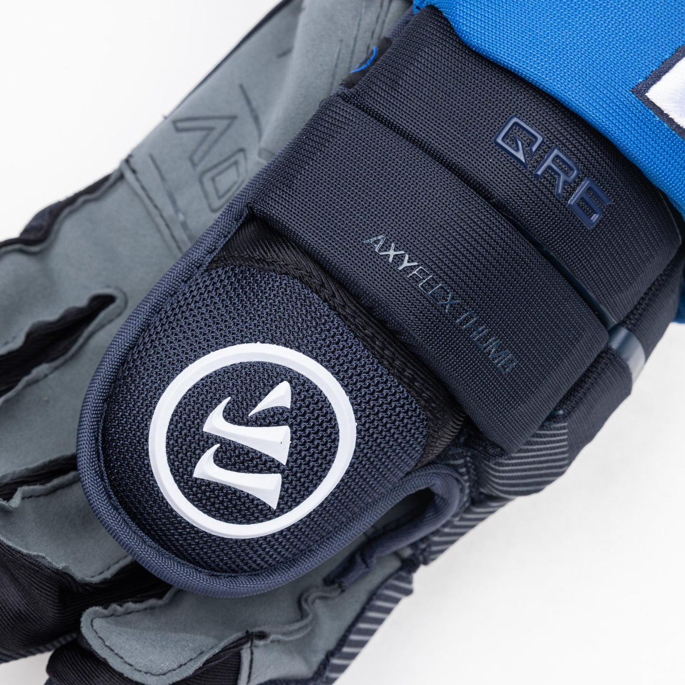 Warrior QR6 Pro Stock Senior Hockey Glove - Winnipeg Jets Navy - TheHockeyShop.com
