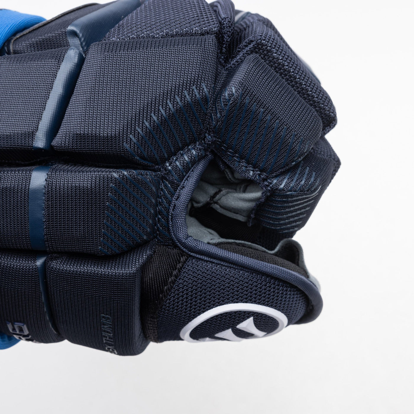 Warrior QR6 Pro Stock Senior Hockey Glove - Winnipeg Jets Navy - TheHockeyShop.com