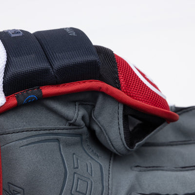 Warrior QR6 Pro Stock Senior Hockey Glove - Winnipeg Jets Third - TheHockeyShop.com