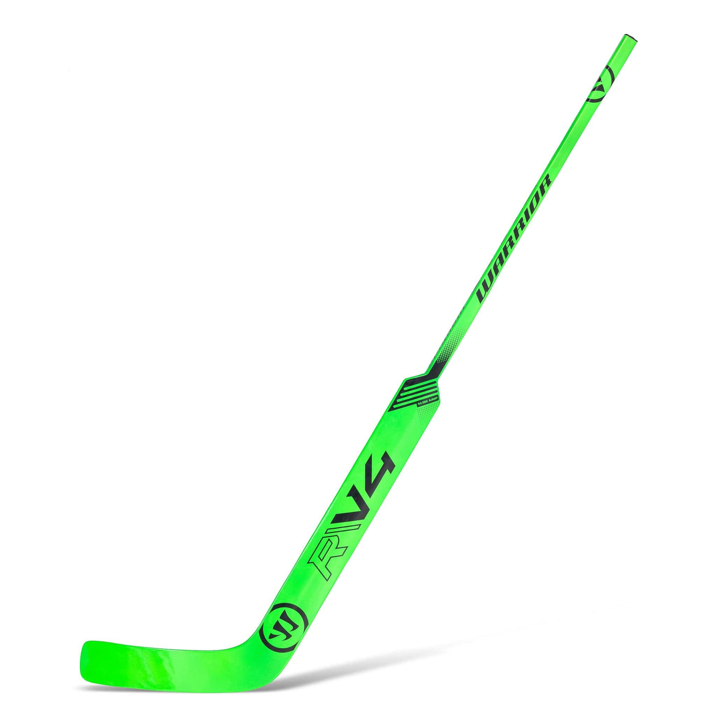 Warrior Goalie Sticks Warrior Ritual V4 Junior Goalie Stick Black / Neon Green / Mid / L-21" - TheHockeyShop