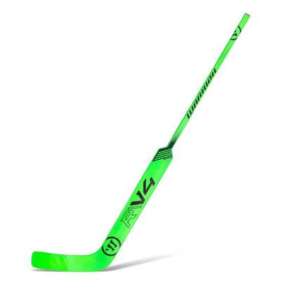 Warrior Goalie Sticks Warrior Ritual V4 Junior Goalie Stick Black / Neon Green / Mid / L-21" - TheHockeyShop