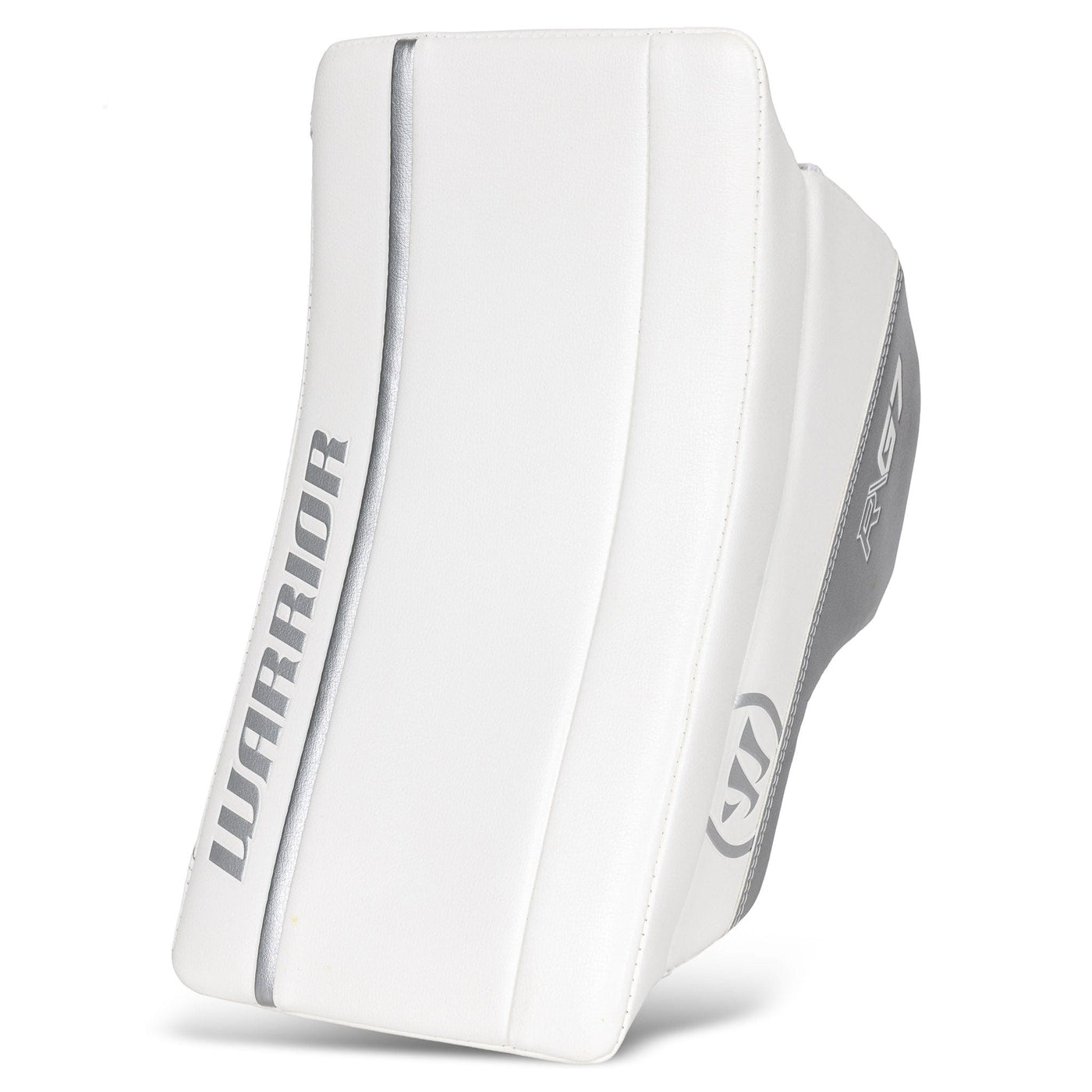 Warrior RTL G7 Pro Stock Senior Goalie Blocker - Classic White / Silver - TheHockeyShop.com
