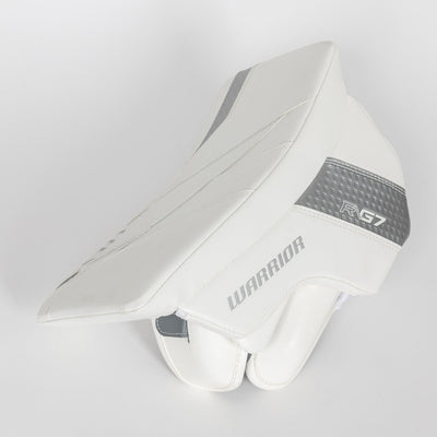 Warrior RTL G7 Pro Stock Senior Goalie Blocker - White - TheHockeyShop.com