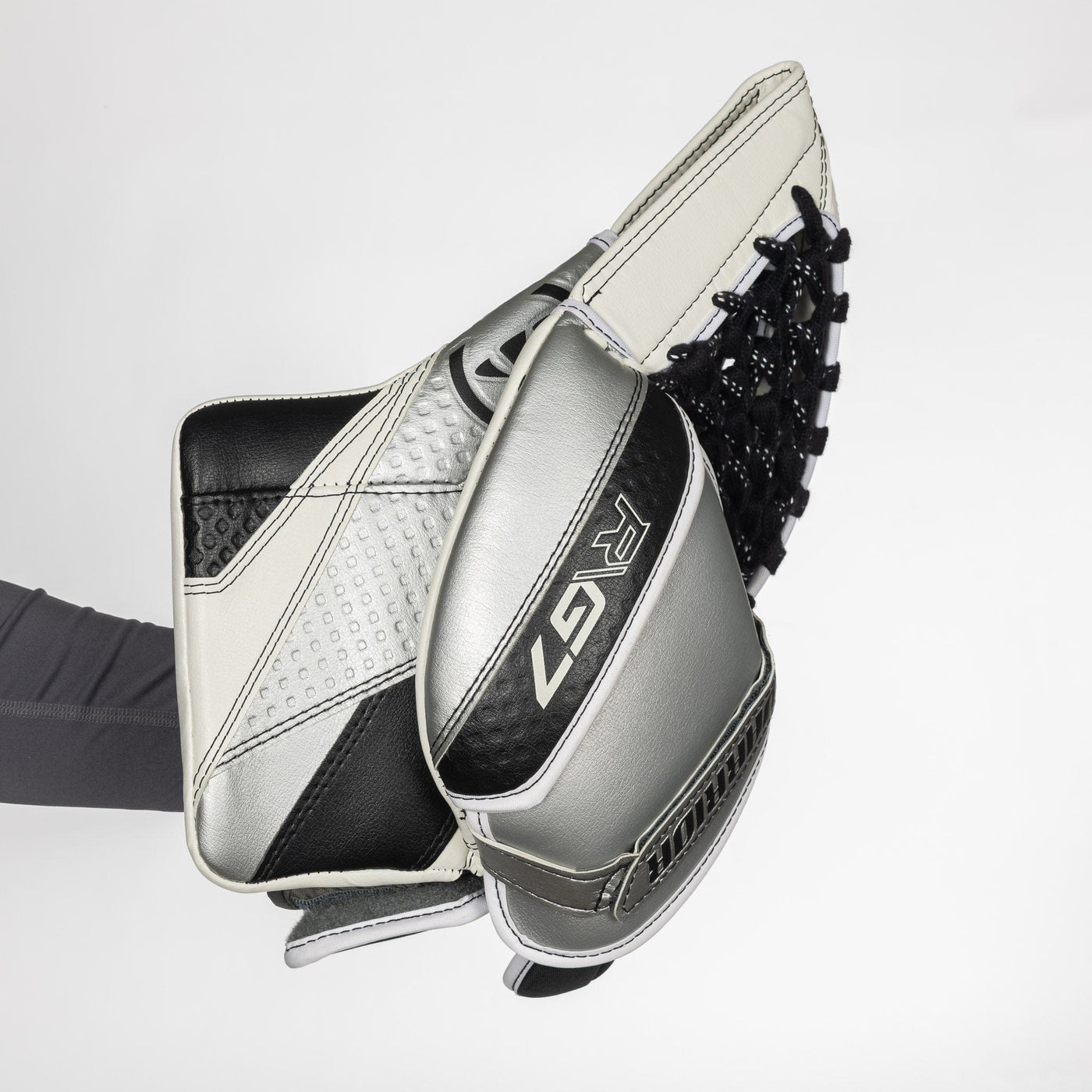 Warrior RTL G7 Pro Stock Intermediate Goalie Catcher - LA Kings - TheHockeyShop.com