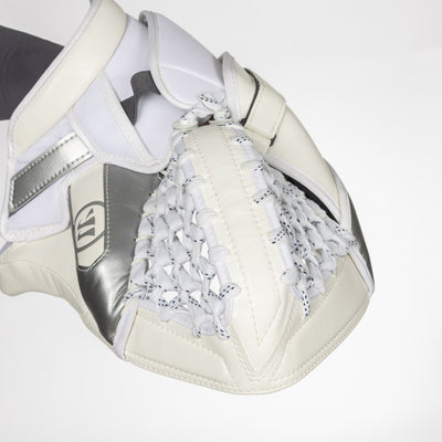 Warrior RTL G7 Pro Stock Senior Goalie Catcher - Classic White / Silver - TheHockeyShop.com