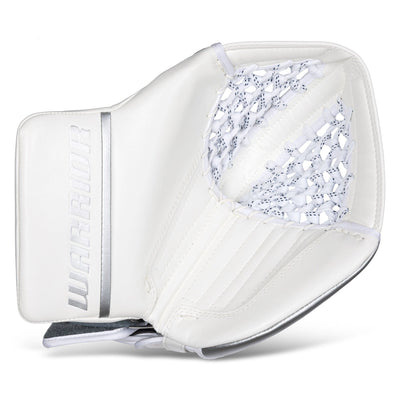Warrior RTL G7 Pro Stock Senior Goalie Catcher - Classic White / Silver - TheHockeyShop.com