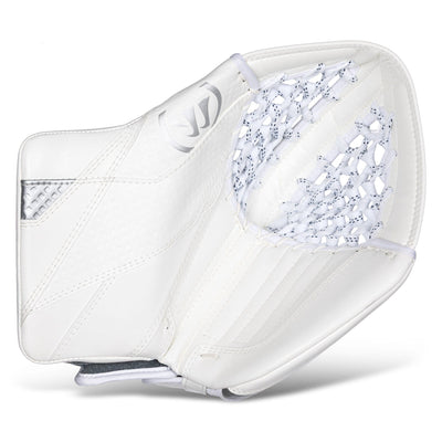 Warrior RTL G7 Pro Stock Senior Goalie Catcher - White / Silver - TheHockeyShop.com