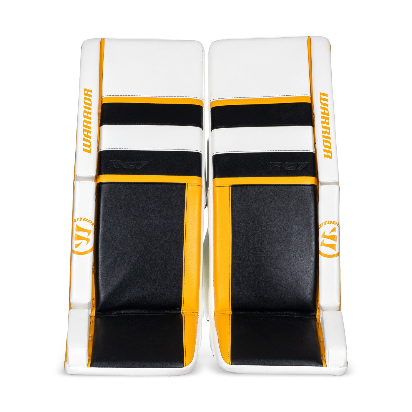Warrior RTL G7 Pro Stock Senior Goalie Leg Pads - Boston - TheHockeyShop.com