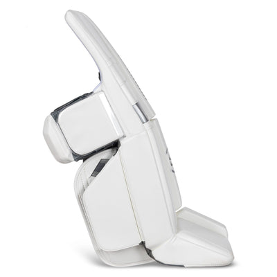 Warrior RTL G7 Pro Stock Senior Goalie Leg Pads - White / Silver - TheHockeyShop.com