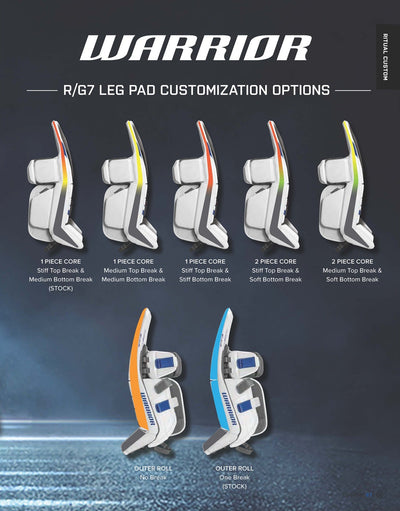 Warrior Ritual G7 Custom Leg Pads - TheHockeyShop.com