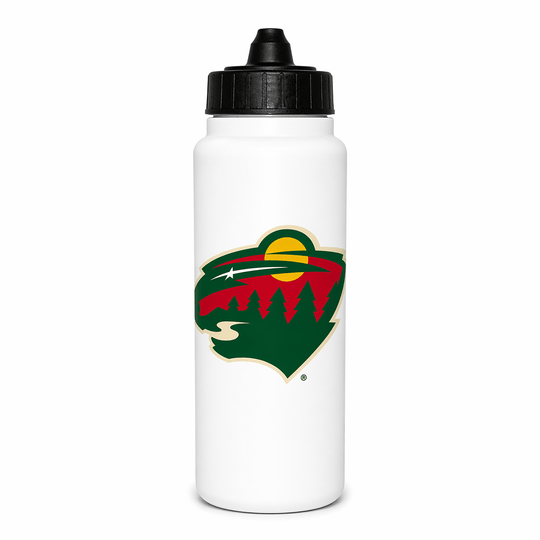Minnesota Wild Inglasco NHL Tall Water Bottle White / 1L - The Hockey Shop