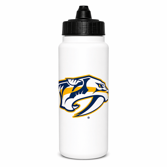 Nashville Predators Inglasco NHL Tall Water Bottle White / 1L - The Hockey Shop