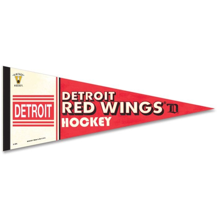 Wincraft NHL Vintage Premium Pennant - Detroit Red Wings - The Hockey Shop Source For Sports