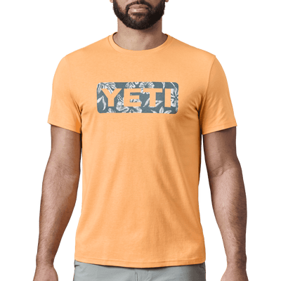 Yeti Floral Logo Badge Shortsleeve Shirt - The Hockey Shop Source For Sports