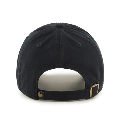 Chicago Blackhawks 47 Brand NHL Clean Up Vintage Adjustable Hat - Black - The Hockey Shop Source For Sports