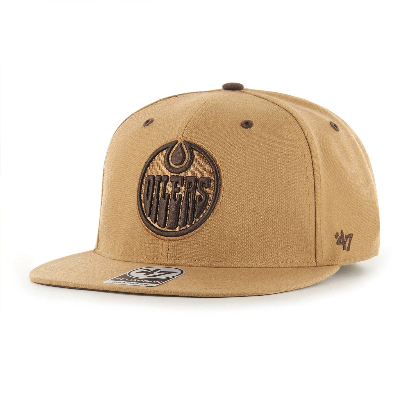 Edmonton Oilers 47 Brand NHL Toffee Captain Hat Tan - The Hockey Shop Source For Sports