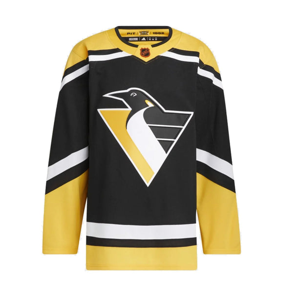 Yellow Pittsburgh Penguins Sweatshirts Adidas PrimeGreen Reverse