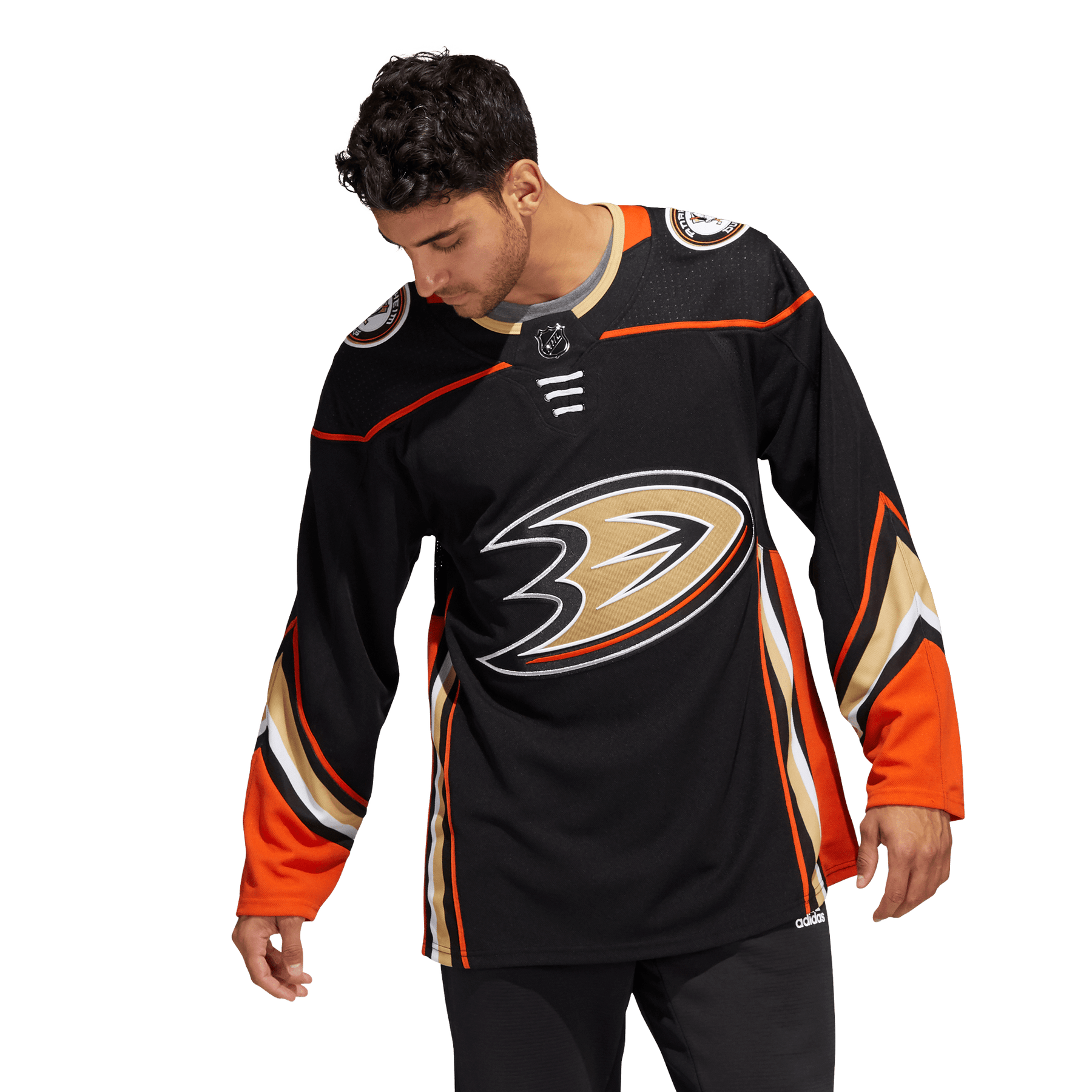 Customizable Anaheim Ducks Adidas Primegreen Authentic NHL Hockey Jersey - Third Alternate / XXL/56