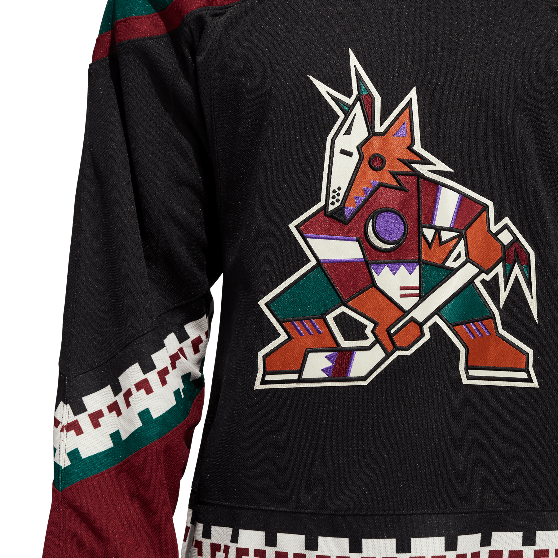 Arizona Coyotes size 54 = Extra Large Black Kachina Adidas Hockey Jersey  Home Prime Green