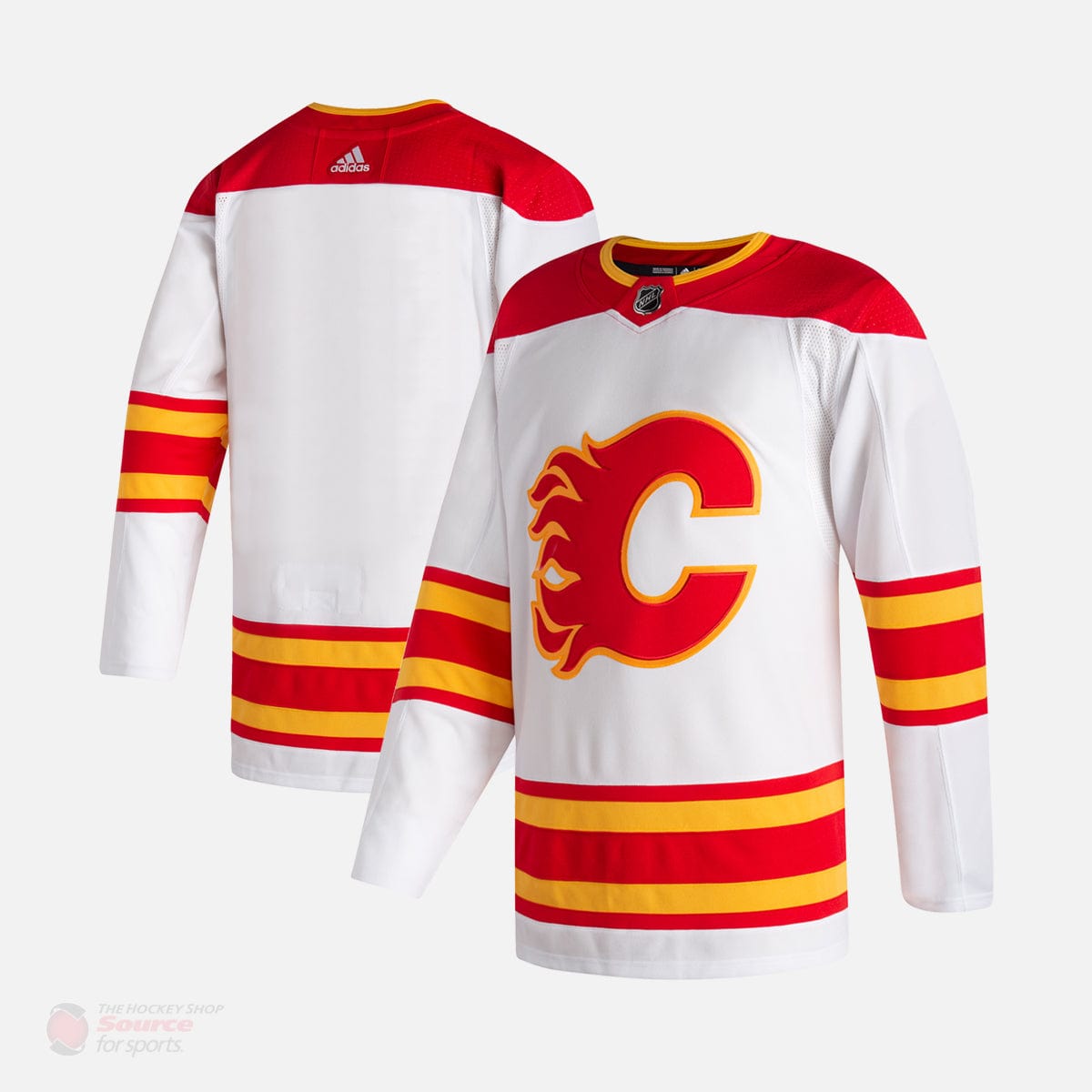 Calgary Flames Away Adidas Authentic Senior Jersey