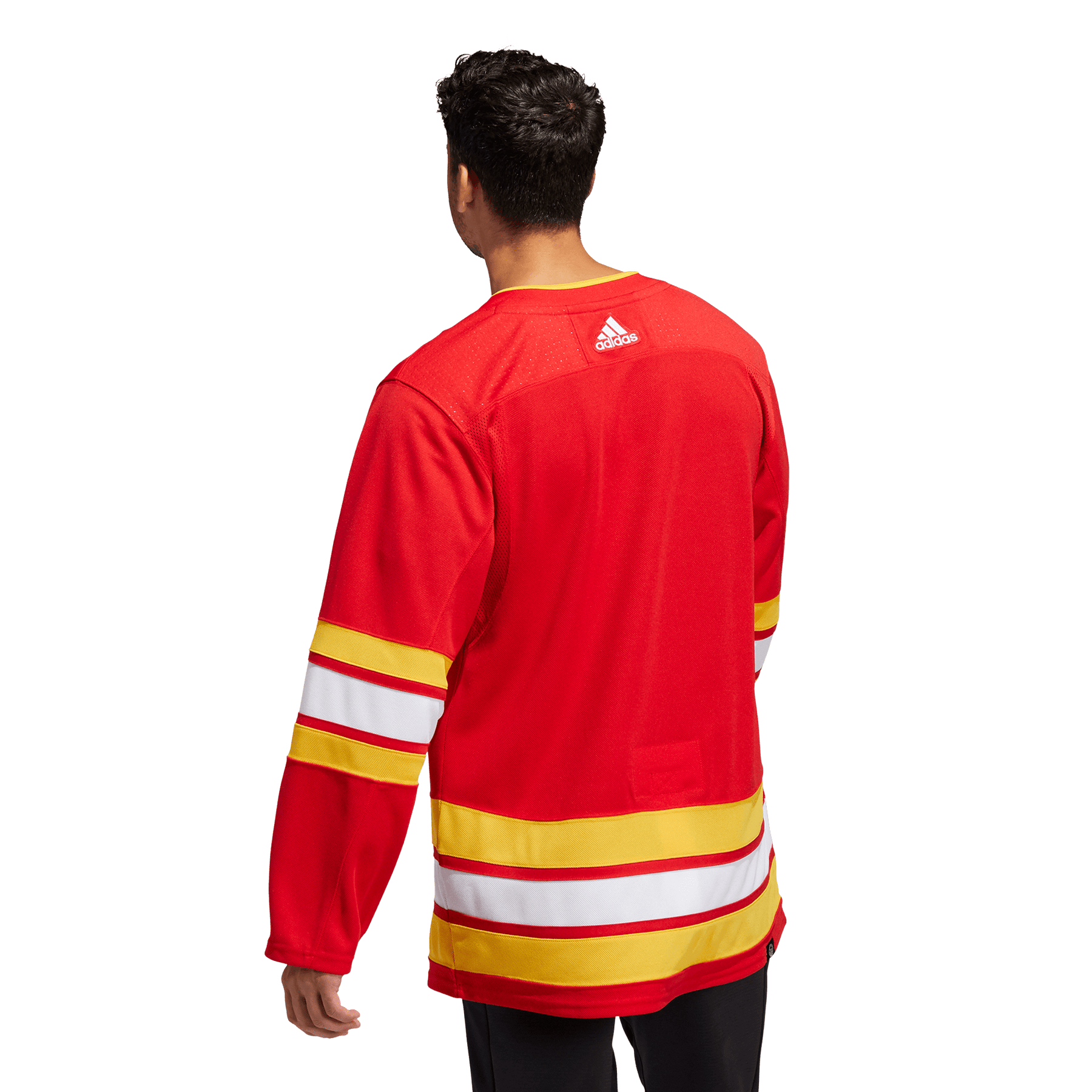 Customizable Calgary Flames Adidas Primegreen Authentic NHL Hockey Jersey - Home / XXL/56