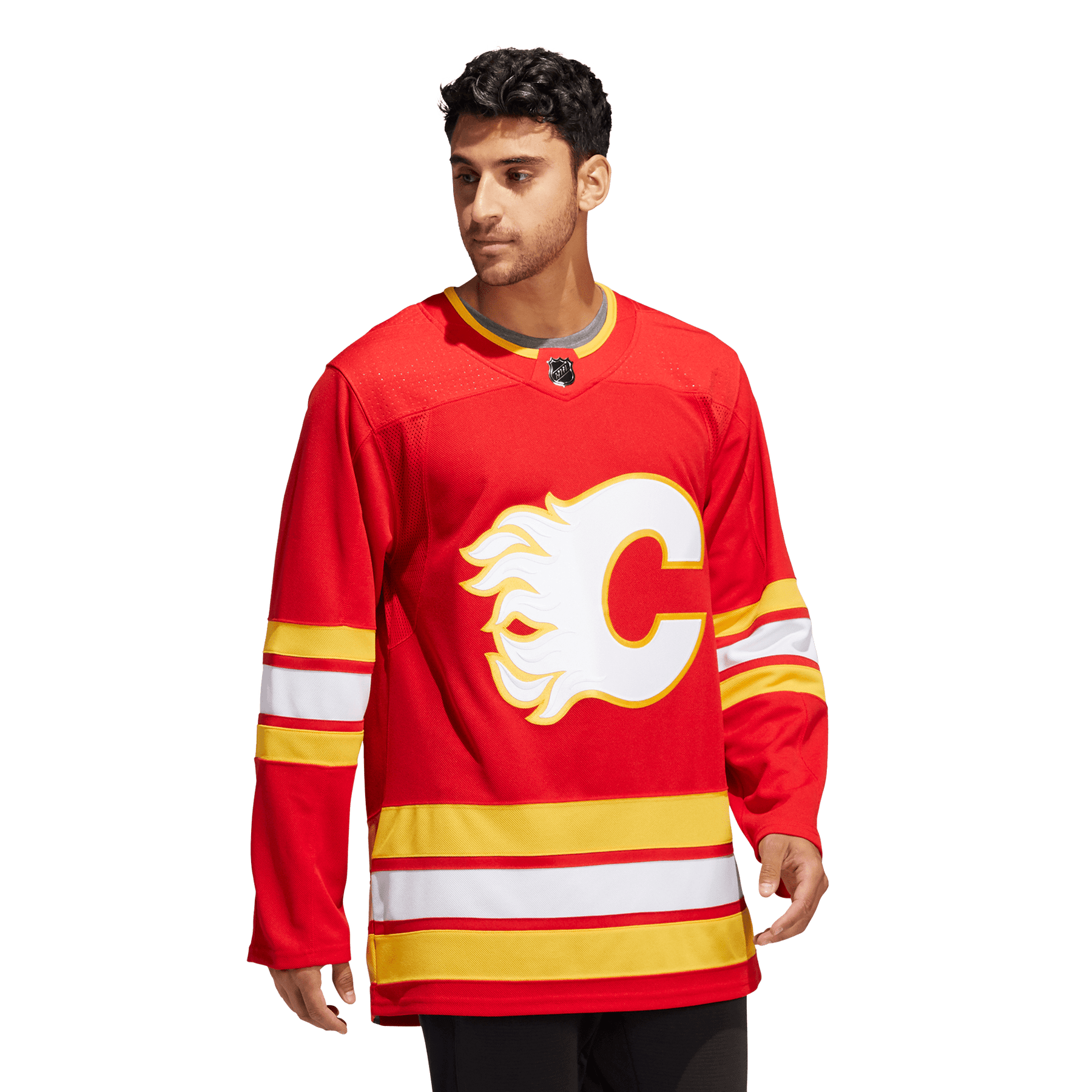 adidas Flames Home Authentic Jersey - Red, Men's Hockey