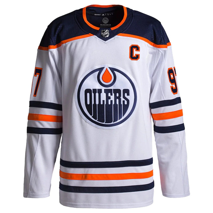 Edmonton Oilers Away Adidas PrimeGreen Senior Jersey Connor