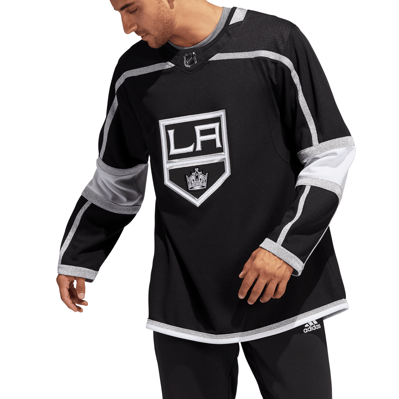 Los Angeles Kings Home Adidas PrimeGreen Senior Jersey