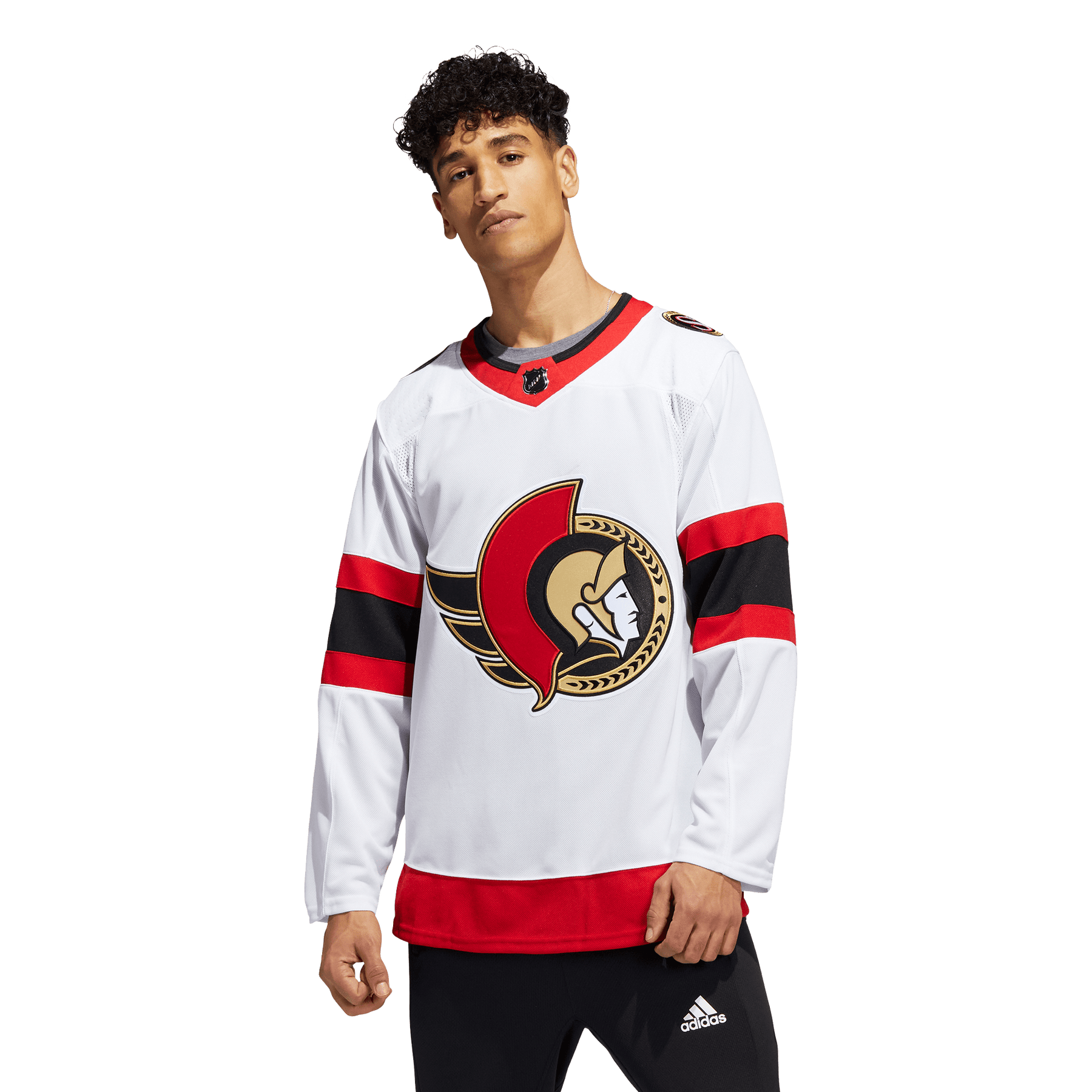 Ottawa Senators Adidas Primegreen Authentic Home NHL Hockey Jersey-50 - M