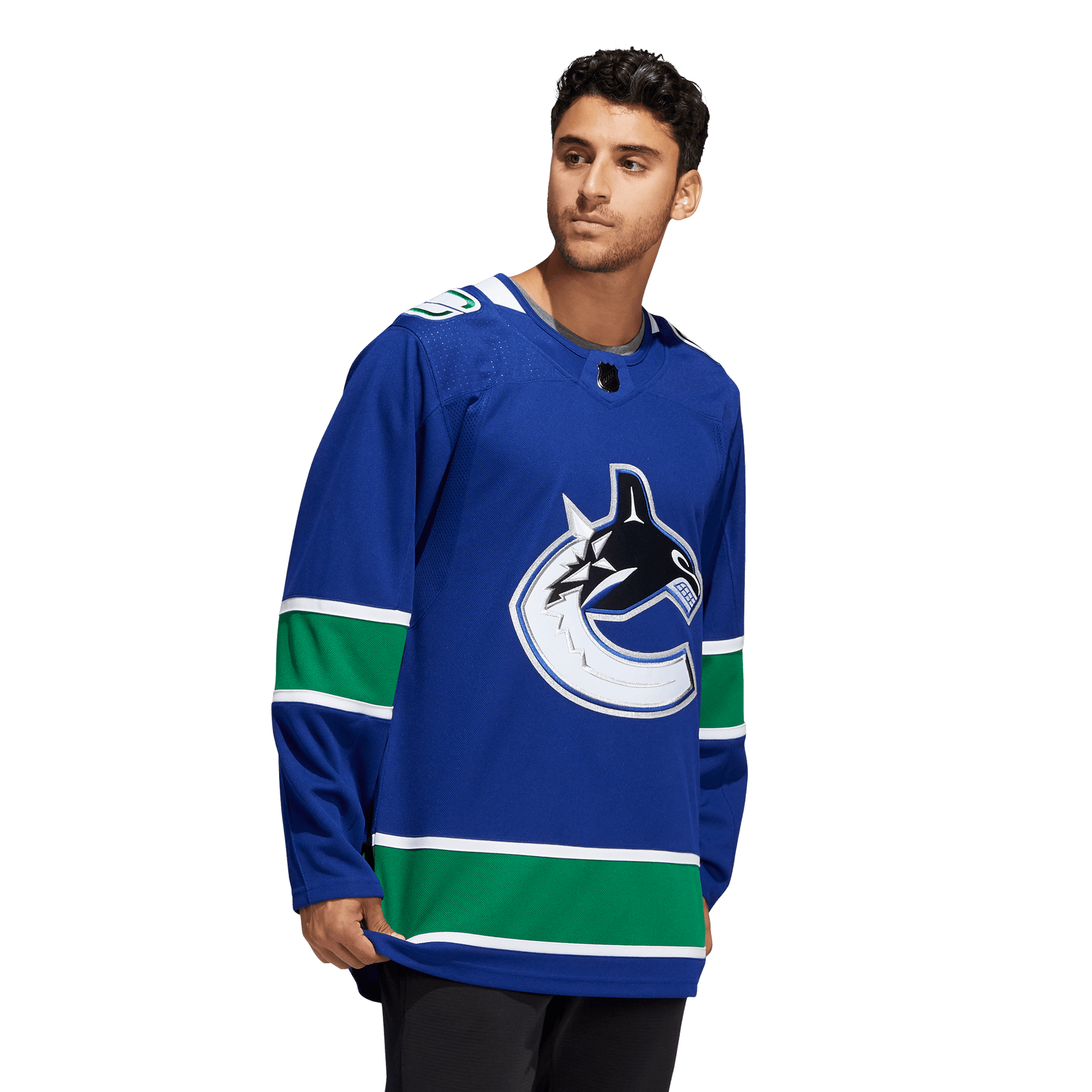 Vancouver Canucks Adidas Primegreen Authentic Home NHL Hockey Jersey - M