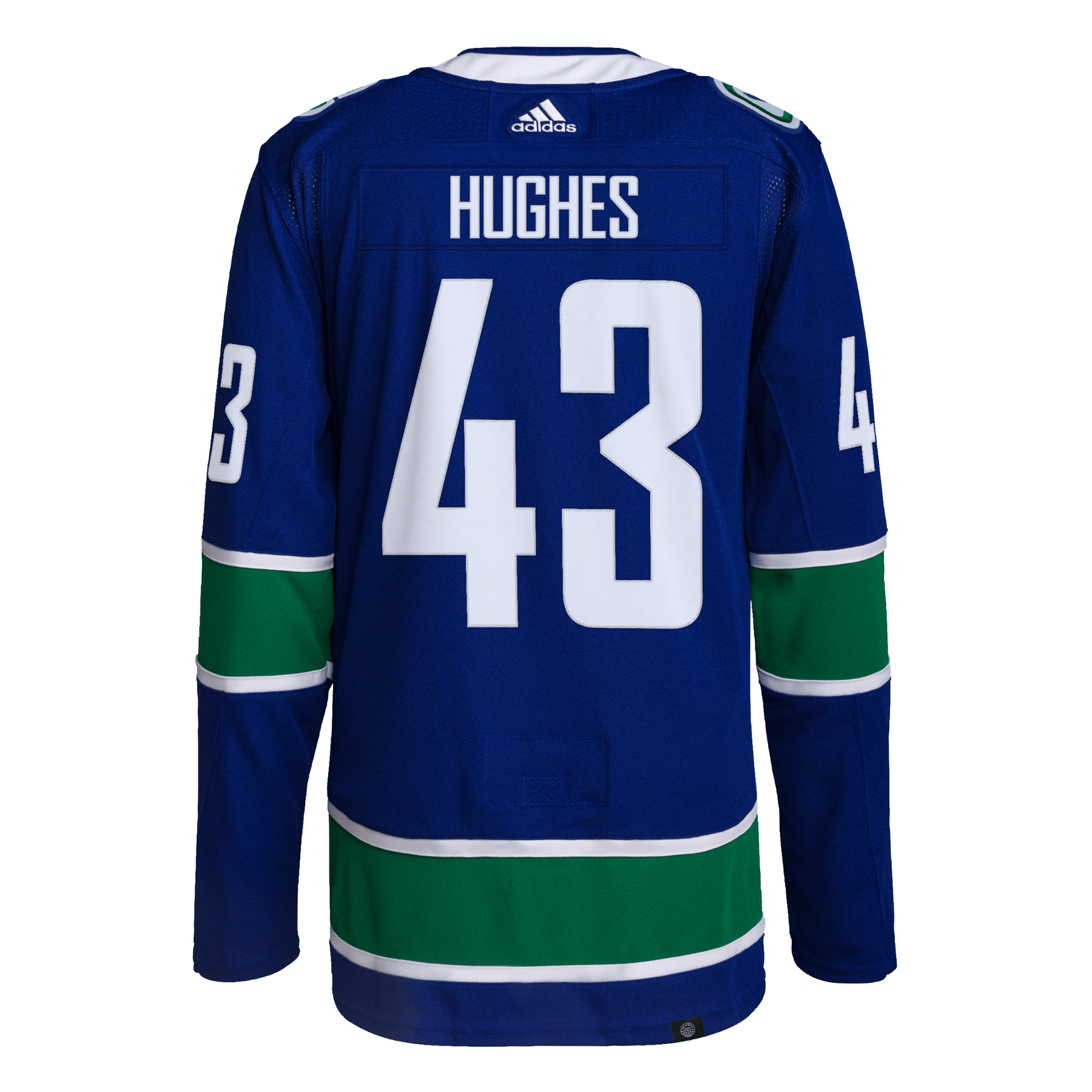 Quinn Hughes Vancouver Canucks Adidas 2022 Primegreen Reverse Retro Authentic NHL Hockey Jersey - Reverse Retro / S/46