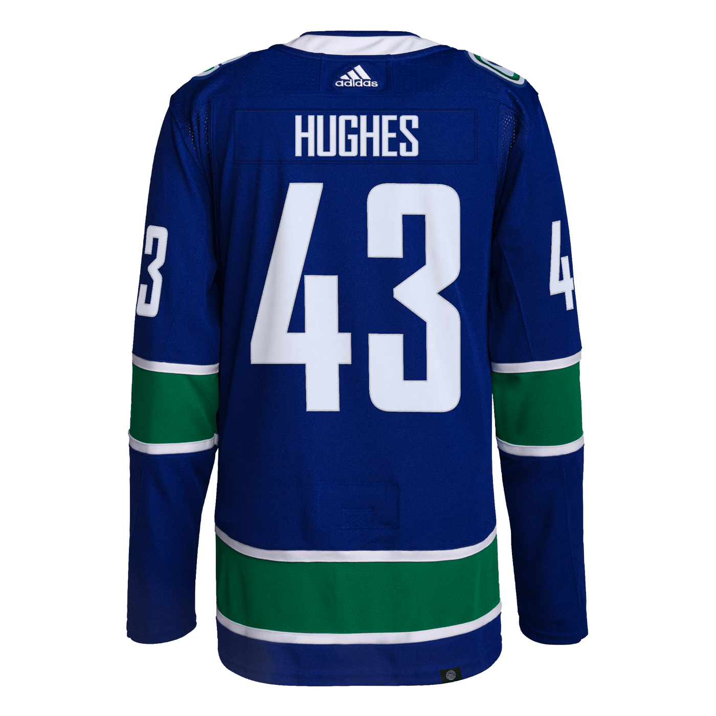Vancouver Canucks Home Adidas PrimeGreen Senior Jersey - Quinn Hughes